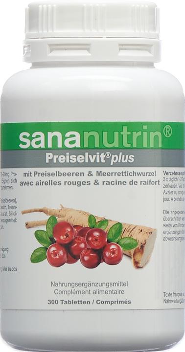 Produktbild Sananutrin Preiselvit plus Tablette (300 Stück, Tabletten, 196 g)