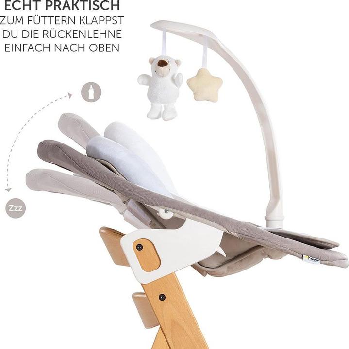 Produktbild Hauck Hochstühle Alpha Move Natur Newborn Set - 5-tlg. Hochstuhl (Hochstuhl)