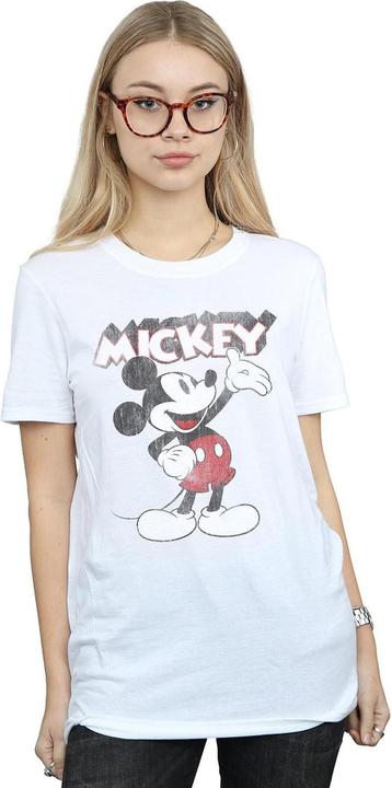 Actual product image Disney Womens/Ladies Presents Mickey Mouse Cotton Boyfriend T-Shirt (XL)