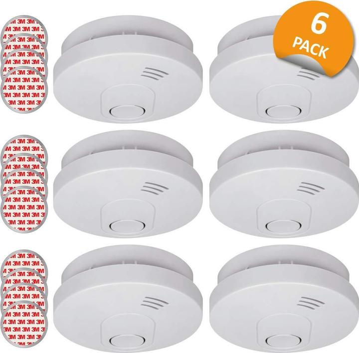 Actual product image Elro FS1510 Smoke detector, 6 pcs., magnetic attachment