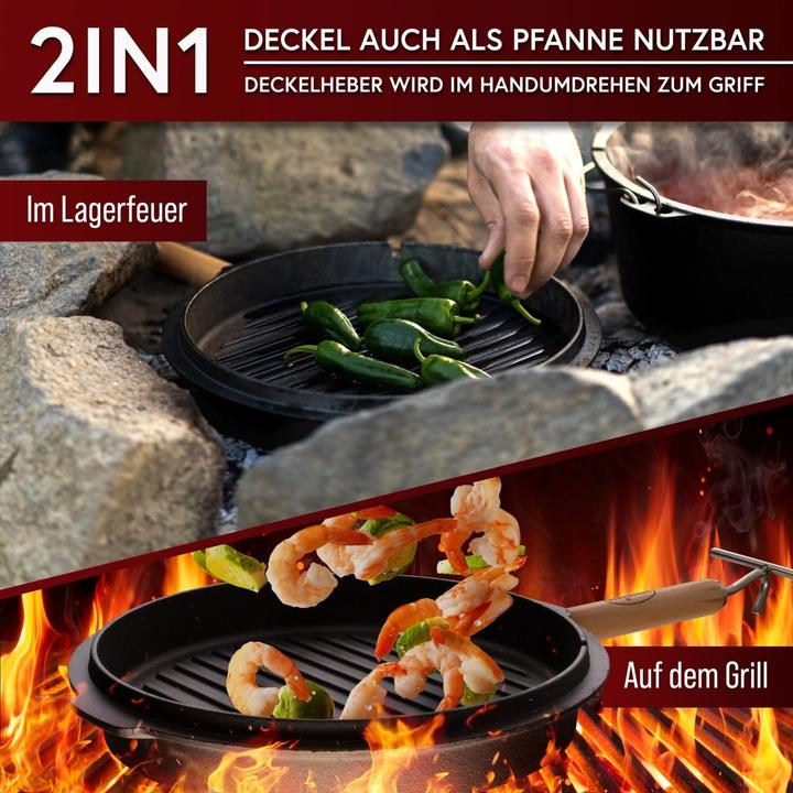 Produktbild Gusskönig Dutch Oven Set mit Edelstahl-Untersetzer