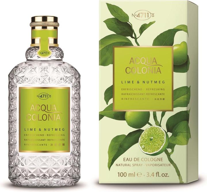 Actual product image Acqua Colonia 4711 4711 Acqua Colonia Eau de Cologne Lime & Nutmeg 100 ml (Eau de cologne, 100 ml)