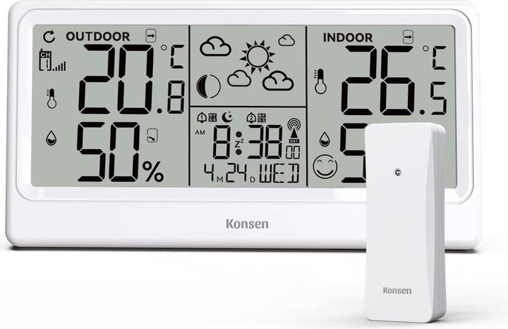 Actual product image Baldr Funk-Wetterstation mit Aussensensor und DCF Uhr