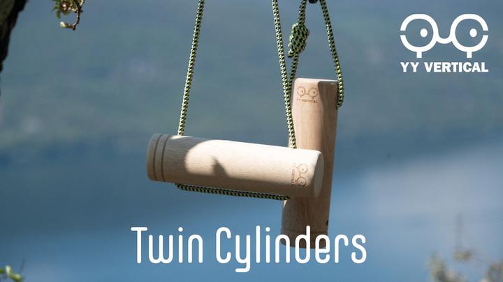 Actual product image YY Vertical Cylinder Twins (Wood / brown)