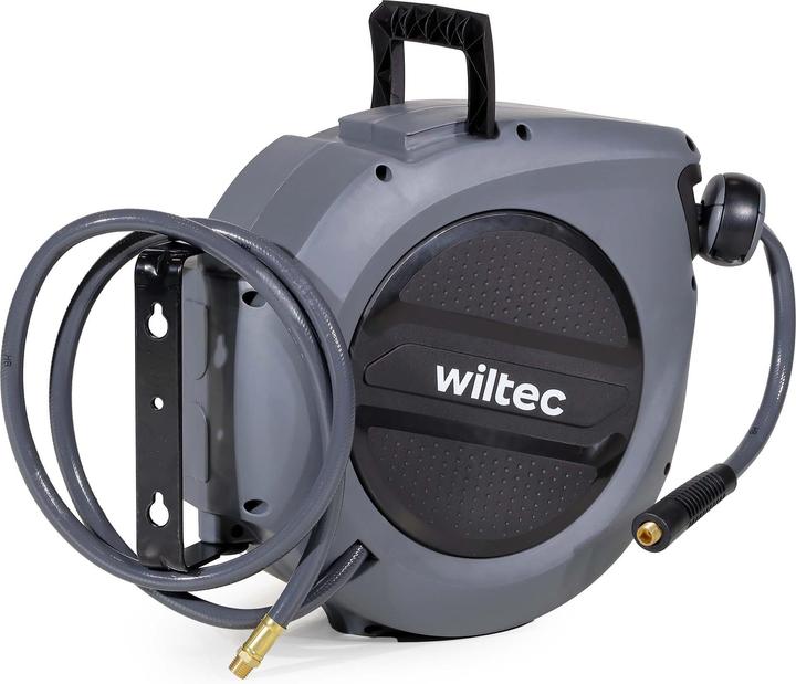 Image du produit Wiltec Enrouleur de tuyau d'air comprimé 20m Enrouleur de tuyau d'air comprimé 17 bar Enrouleur