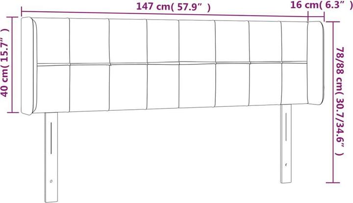 Produktbild VidaXL Rayne (147 x 16 x 88 cm)
