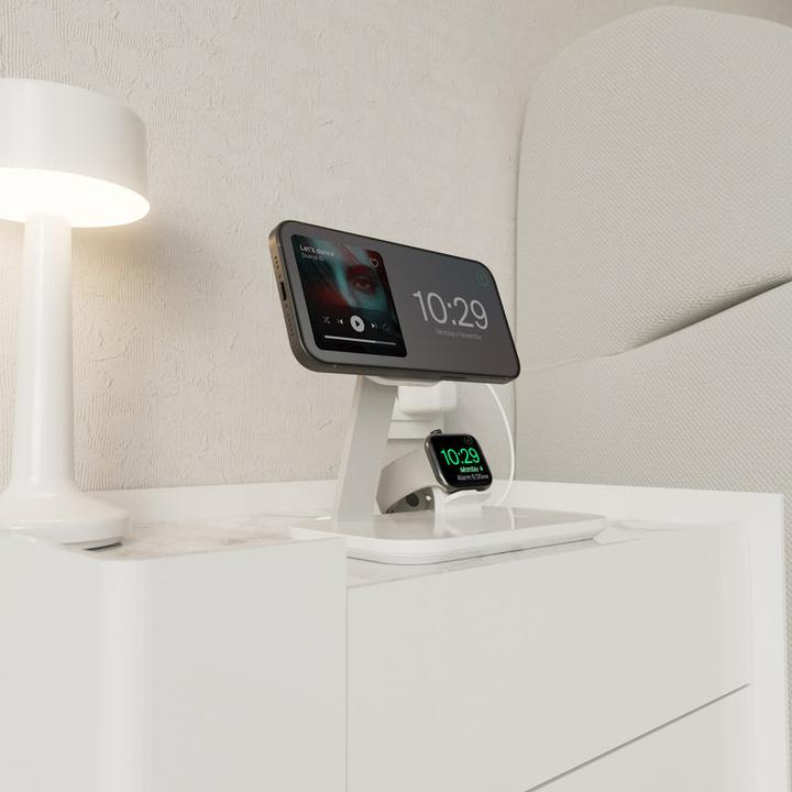 Actual product image SBS Puro Magnetic Wireless Induction Charging Station 3in1 Wireless Charging + M (20 W)