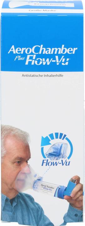 Sandoz AeroChamber plus Flow-Vu with mask for adults and children from 5 years, 1 pc. Inhalation aid