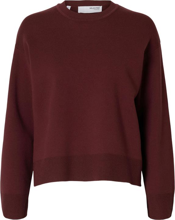 Selected Femme Strick Pullover mit Rundhalsausschnitt