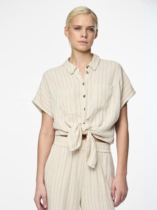 Actual product image Pieces PCVINSTY linen blend blouse (L)