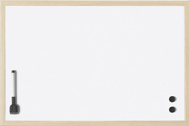 Image du produit Magnetoplan Tableau blanc avec cadre en bois (80 x 60 cm)