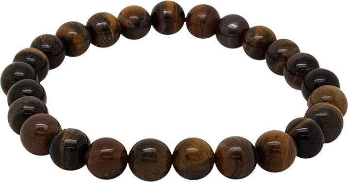 Leyda Armband Herren Tigerauge Braun (20 cm, Stein)