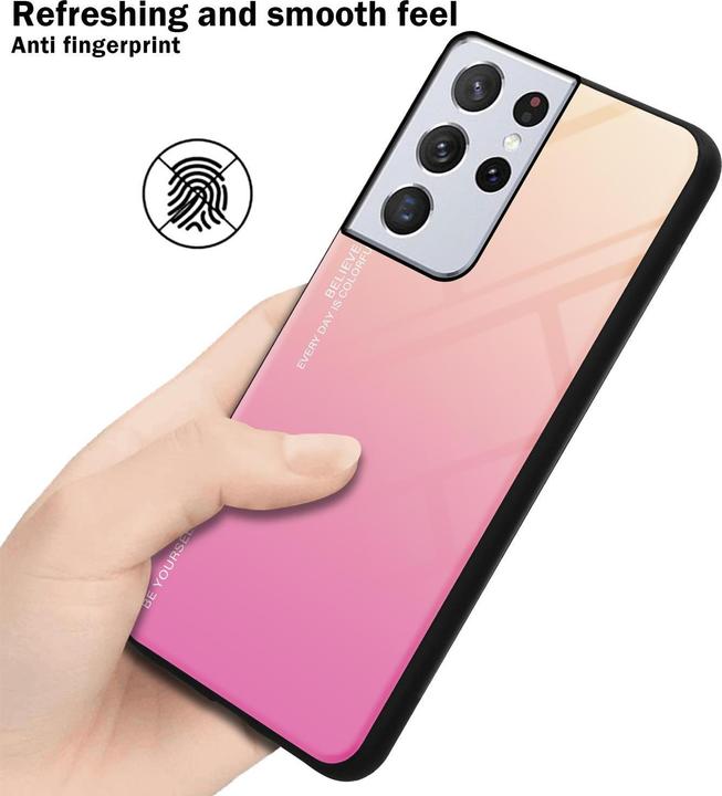 Produktbild Cadorabo TPU 2 Farben Glas Cover (Samsung Galaxy S21 Ultra)