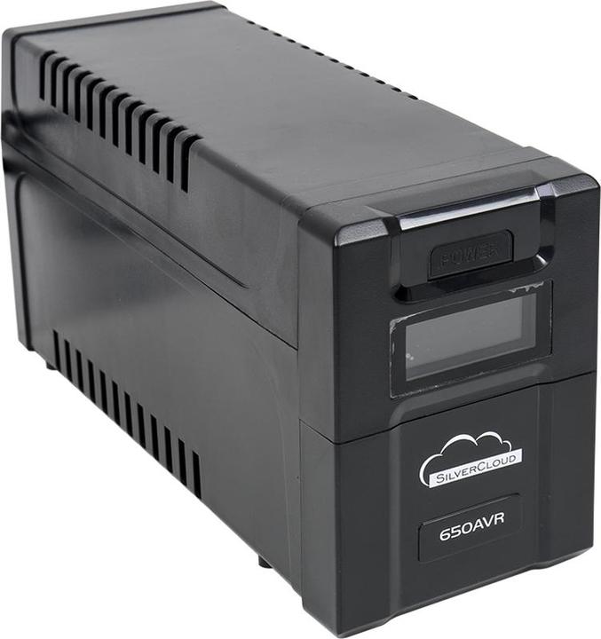 Actual product image SilverCloud UPS SafePC 650AVR Power 360 W LCD screen PC monitoring software (360 VA, 600 W)