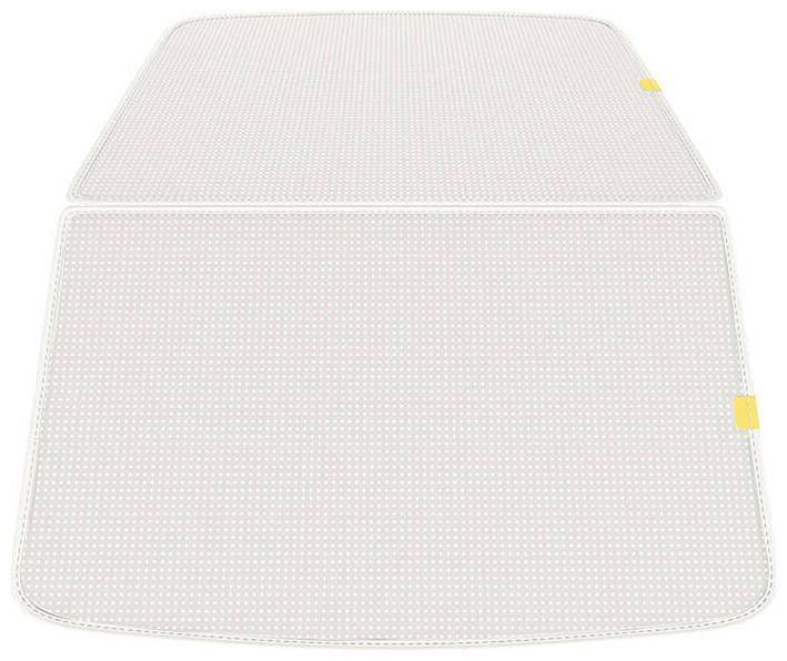 Actual product image Baseus Sunshade for Tesla Model Y T-Space Series - double layer (white)