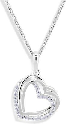 Modesi Heart necklace with zircons M43059