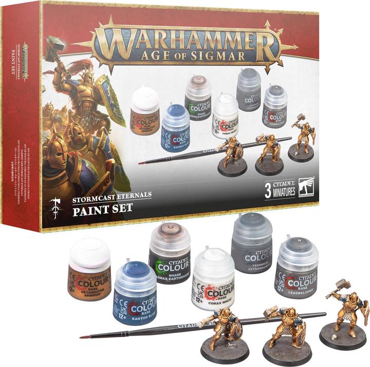 Image du produit Games Workshop Warhammer AoS - Citadel Stormcast Eternal Paint Set (V.4) (Matières plastiques)