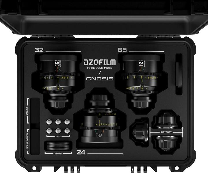 Immagine prodotto Dzofilm Kit Gnosis a 3 lenti (Macro 24/32/65 T2.8) imperiale (PL, Full-frame)