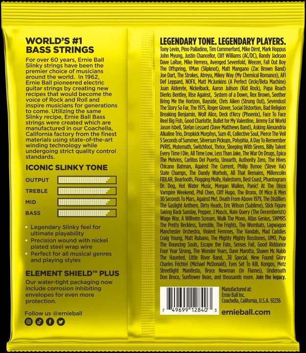 Valori nutrizionali e ingredienti Ernie Ball Slinky Beefy (4 x, Spigola, 0.07")