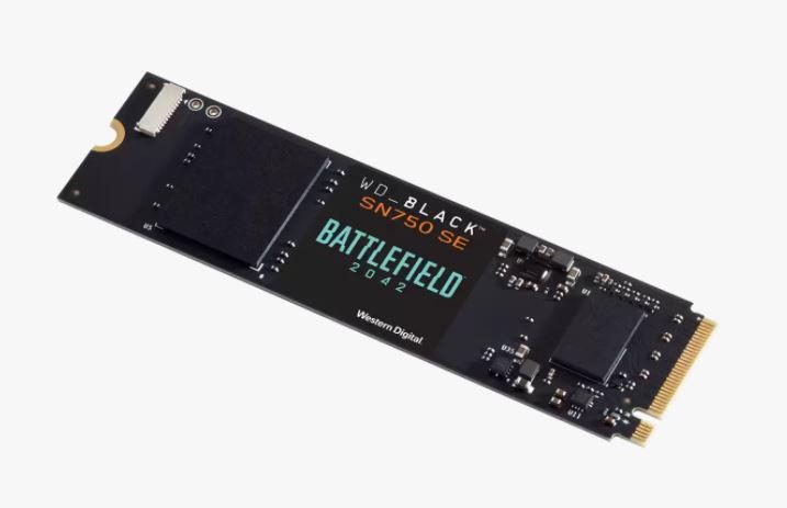 Actual product image WD Black SN750 SE Battlefield 2042 PC Game Code Bundle (1000 GB, M.2 2280)