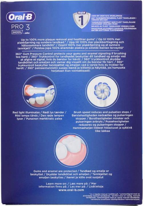 Immagine prodotto Oral-B Pro3 3400N Rosa Sensi (Spazzolino oscillante)