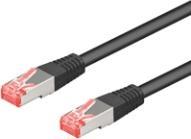Produktbild Goobay CAT 6a Patchkabel, S/FTP (PiMF), Schwarz, 0.5 m (S/FTP, CAT6a, 0.50 m)
