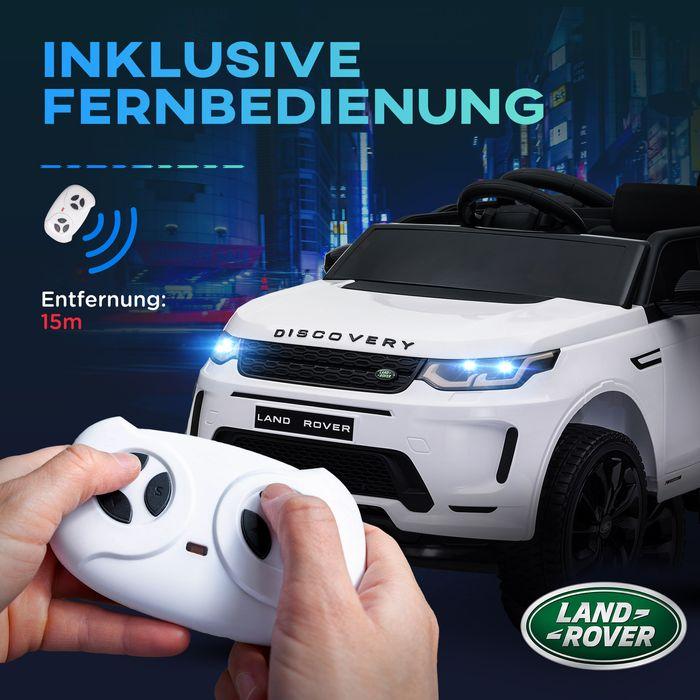 Image du produit Swisshandel24 Kinder Elektroauto 12V Kinderauto mit 2,4G Fernbedienung, Musik, 3-5 km/h, 3-6 Jahre, weiss (12 V)