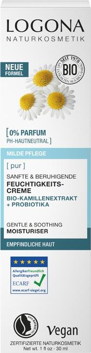 Logona Pure moisturising cream (30 ml, Face toner)
