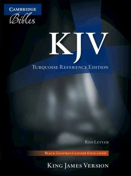 Produktbild KJV Turquoise Reference Bible, Black Goatskin Leather, Red-letter Text, KJ676:XRL (Englisch, Cambridge University Press, 2018)