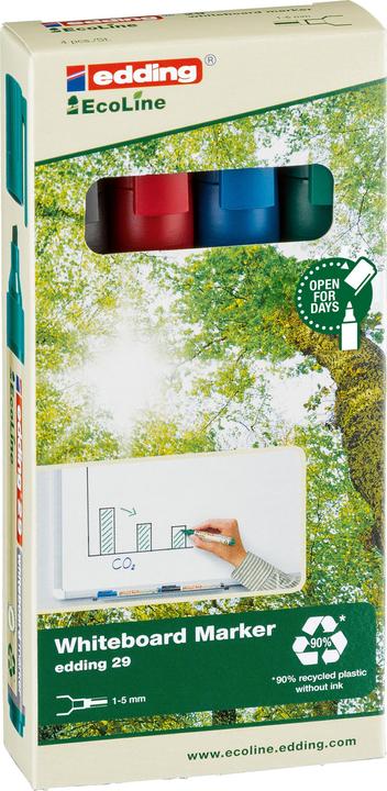 Edding EcoLine 29 (Sortiert, 1 mm, 4 x)