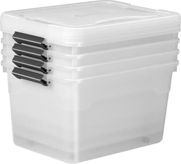 Produktbild Juskys Aufbewahrungsbox mit Deckel Set (45 l)