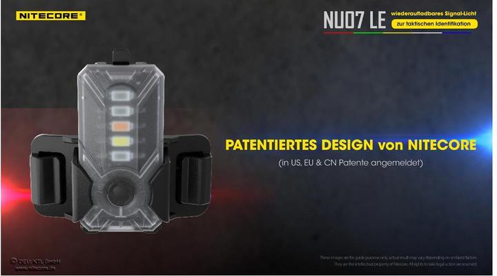 Actual product image Nitecore NU07 LE - Signal light (6.20 cm, 15 lm)