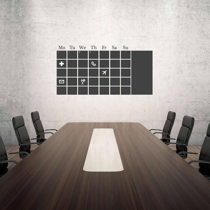 Immagine prodotto Walplus Calendario a lavagna nero (120 x 90 cm)