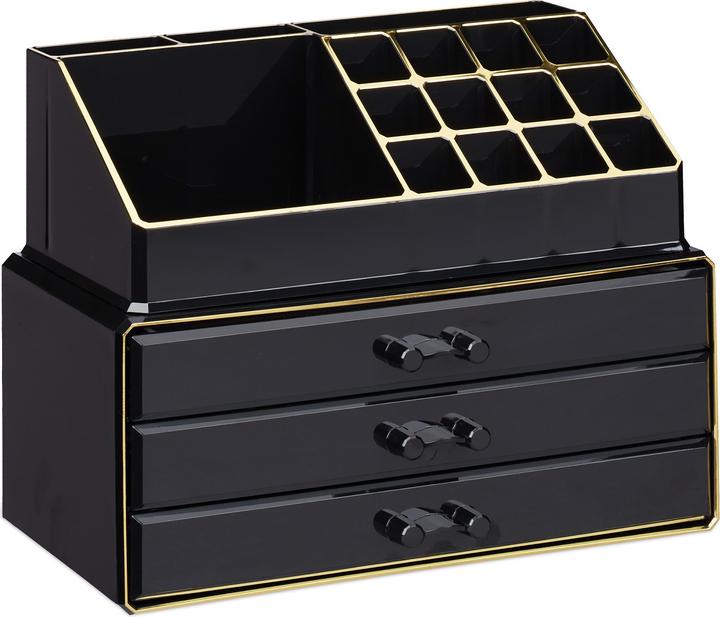 Actual product image Relaxdays Makeup Organizer with 3 Shelves