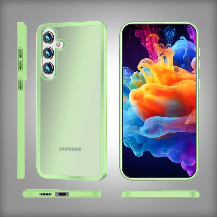 Actual product image Nalia Semi-transparent hybrid cover with protective frame (Samsung Galaxy S24+)