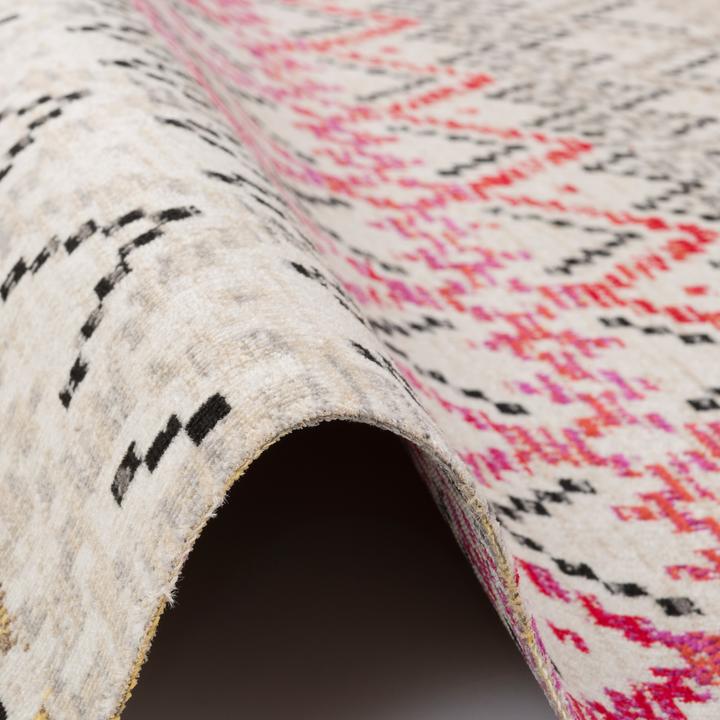 Produktbild Pergamon Kurzflor Designer Teppich Modern Vintage Orient Muster (120 x 170 cm)