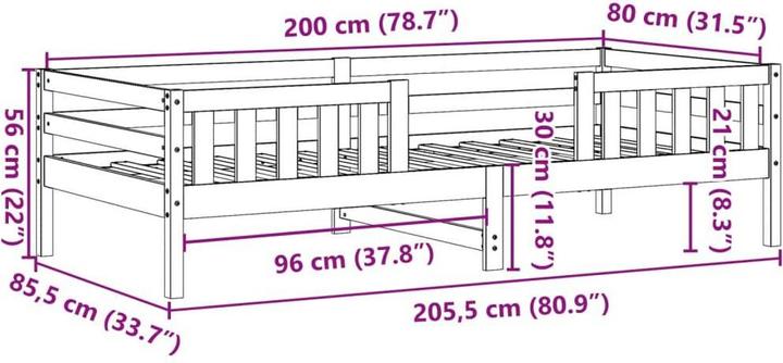 Produktbild VidaXL Kostandin (80 x 200 cm)