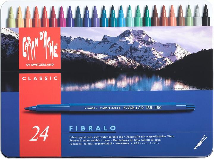 Produktbild Caran d'Ache Fibralo Metallschachtel (Mehrfarbig, 24 x)