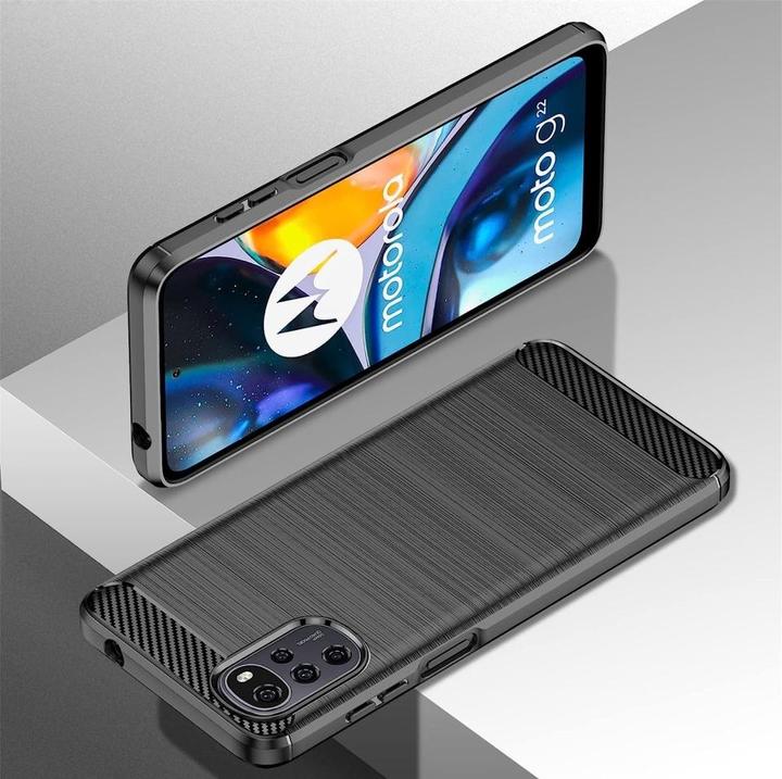 Actual product image Screenguard Motorola Moto G22 Cover Carbon Brushed Soft TPU (Motorola Moto G22)