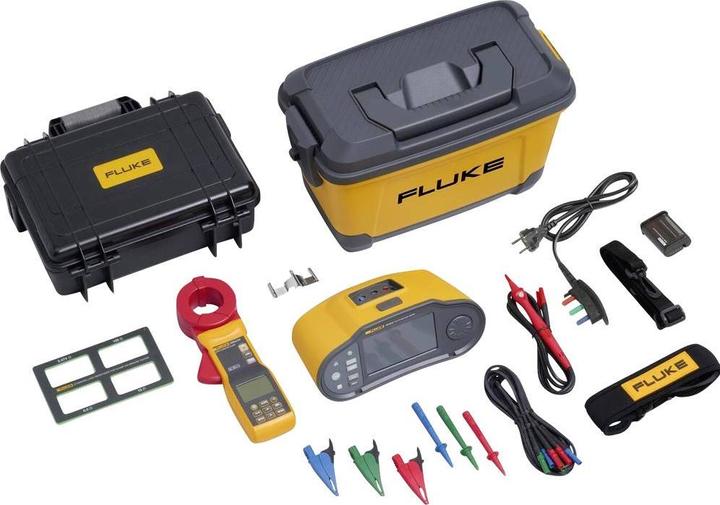 1x Netzkabel, 1x Kalibrierkarte, 1x Installationstester, 1x Fernbedienung, 1x Tragegurt, 1x Hartschalenkoffer, 1x Li-Ion-Akkupack, 1x Null-Adapter, 1x Messleitungsset, 1x Info-Pack