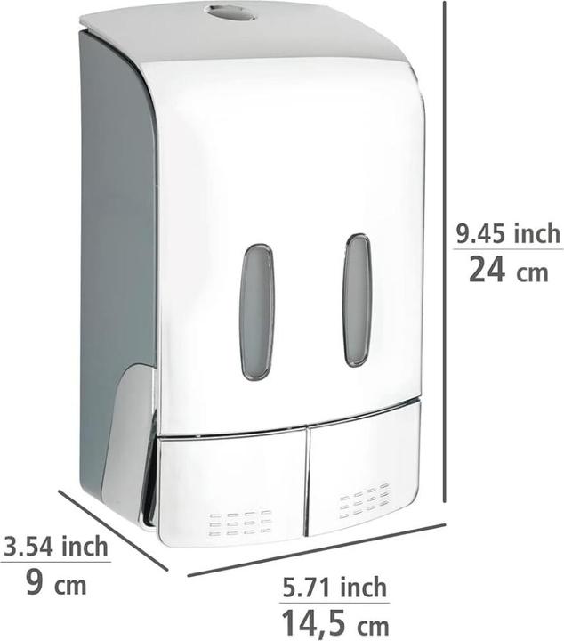 Image du produit Wenko Désinfectant à 2 compartiments. Distributeur de savon