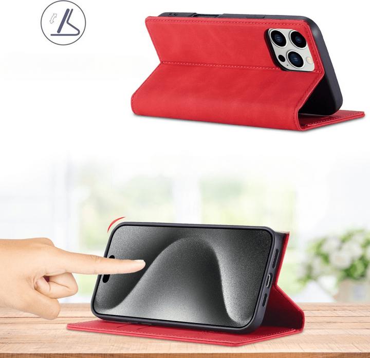 Immagine prodotto LC.Imeeke iPhone 16 Pro Max - Custodia Flip Vintage (Apple iPhone 16 Pro Max)