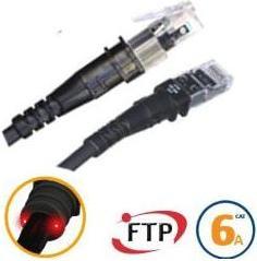 Image du produit PatchSee Câble patch ThinPatch FTP CAT 6a noir 2,1m (U/FTP, CAT6a, 2.10 m)