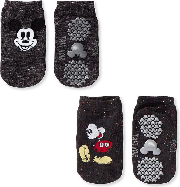 Actual product image Tavi Noir Training Socks Disney Grip Kids Low Rise M, Mickey Pack (pack of 2, M/L)
