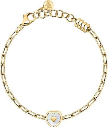 Morellato Beautiful Gold Plated Drops Heart Bracelet SCZ1346