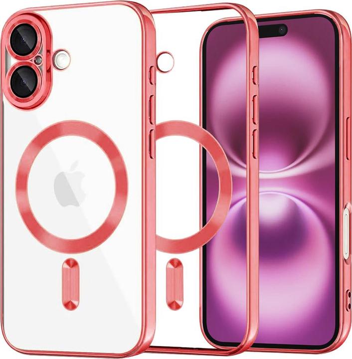 Immagine prodotto Techsuit - Luxury Crystal MagSafe - iPhone 16 Plus - Red (Apple iPhone 16 Plus)