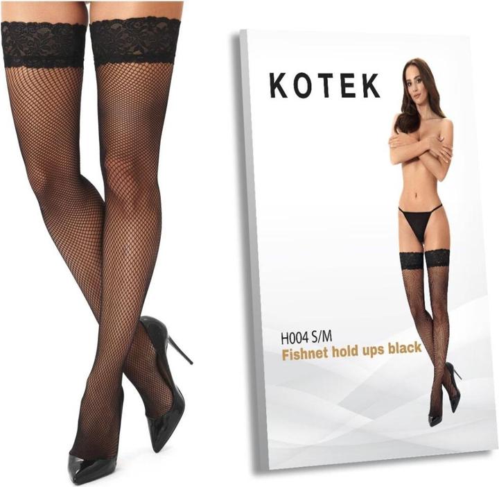 Produktbild Kotek KO H004 fishnet hold ups black S/M (S/M)