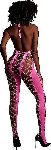 Actual product image Ouch! Bodystocking with Halterneck - Pink - XS/XL (One size)