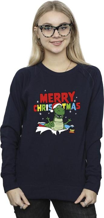 Actual product image Disney Womens/Ladies Toy Story Rex Christmas Burst Sweatshirt (S)