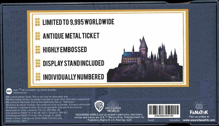 Produktbild Fanattik HARRY POTTER - Ticket Poudlard Express - Répique Edition Limité